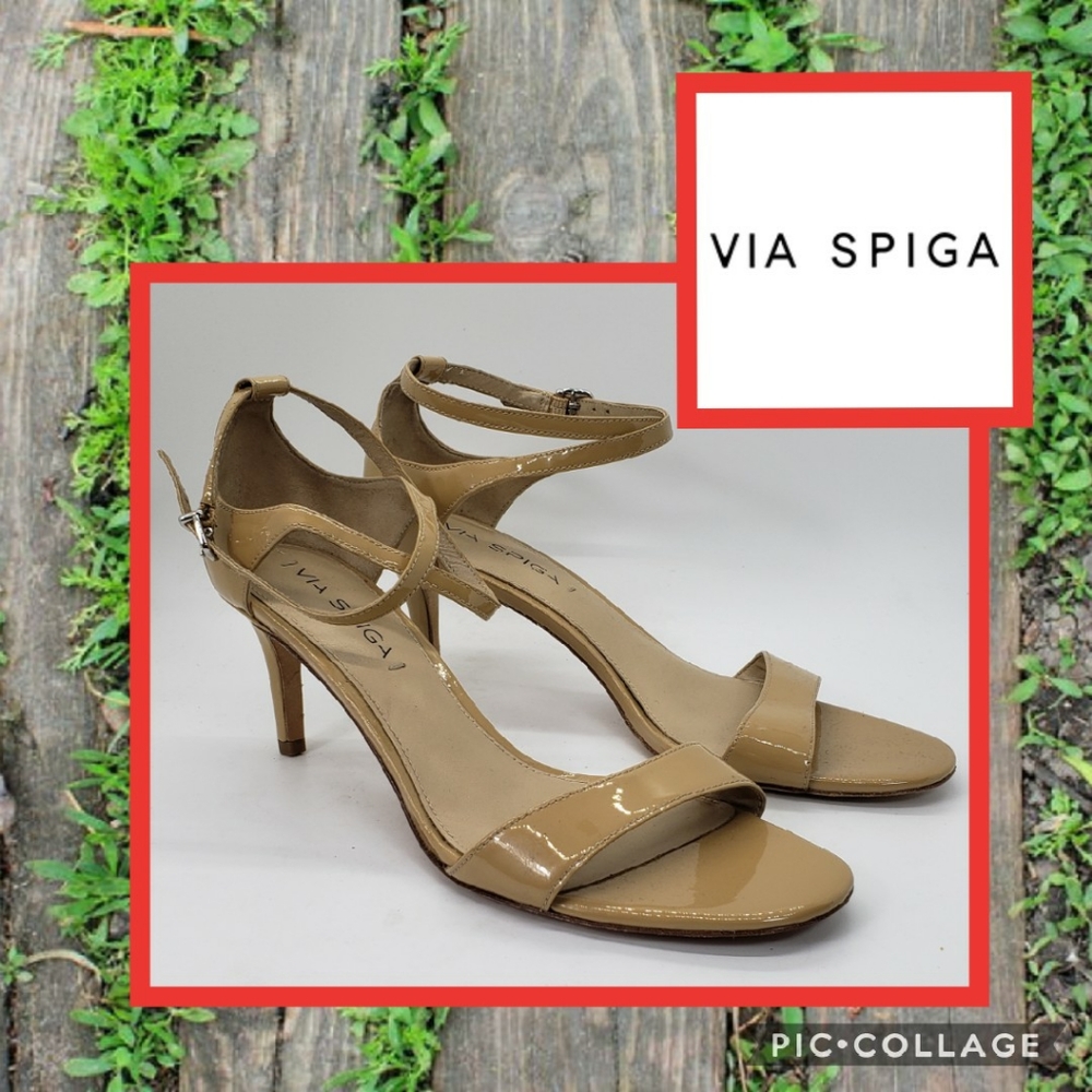 Via Spiga Leesa Nude Heels Size 8.5